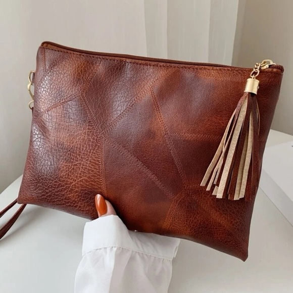 Jenny Louise Boutique Handbags - Medium Square Bag Embossed Detail Wristlet